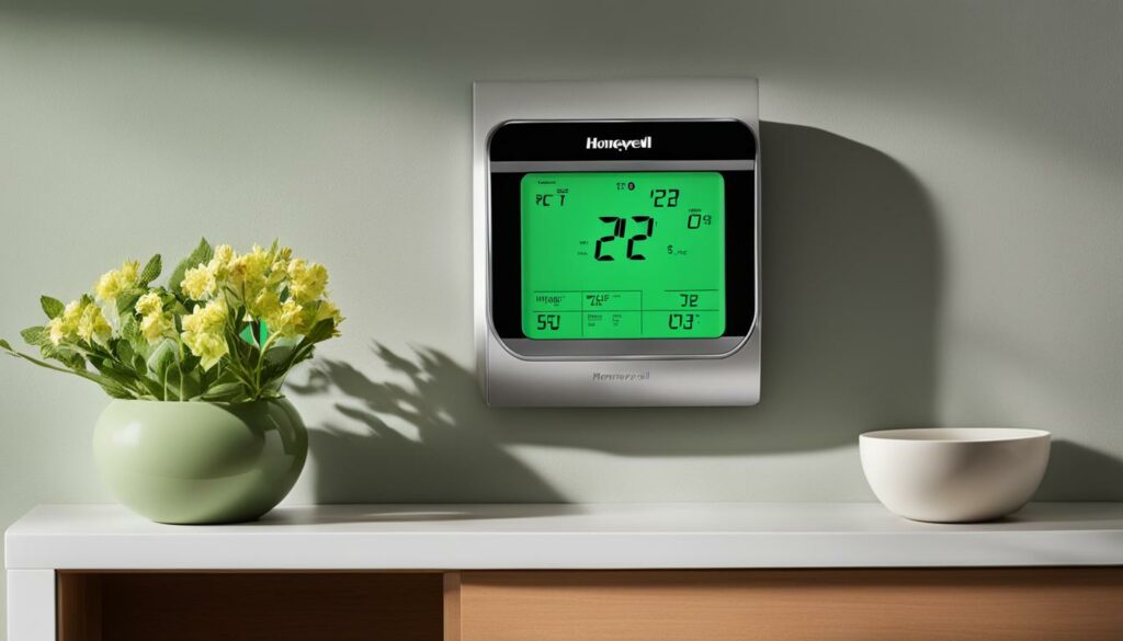 Honeywell thermostat connected to Wi-Fi