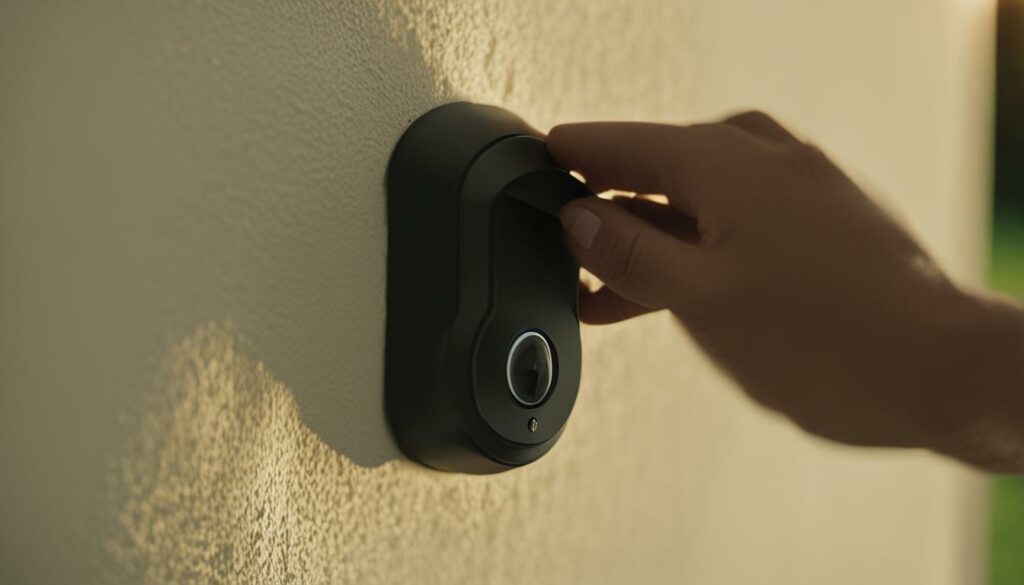 adhesive ring doorbell installation on stucco