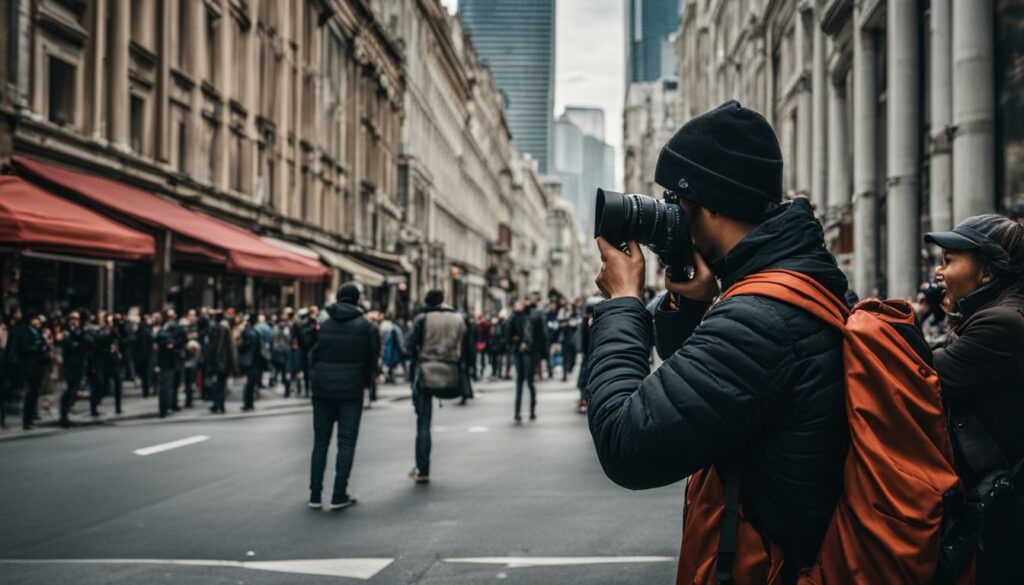 capturing photos in public places
