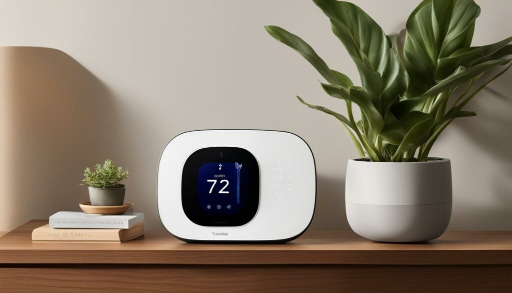 ecobee4 smart thermostat with voice control