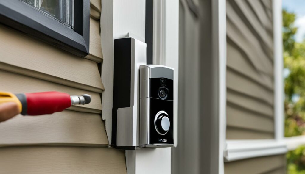 how to install ring doorbell on siding
