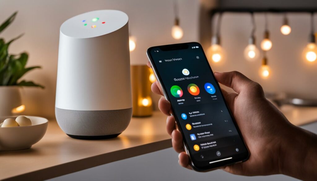 how to set up smart lights with google home