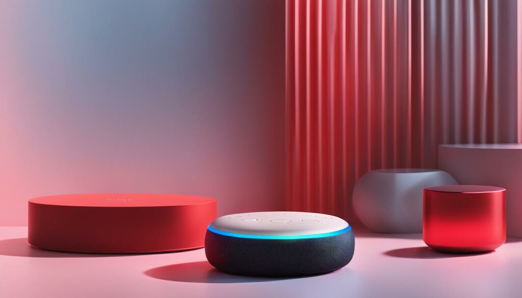 red echo dot style