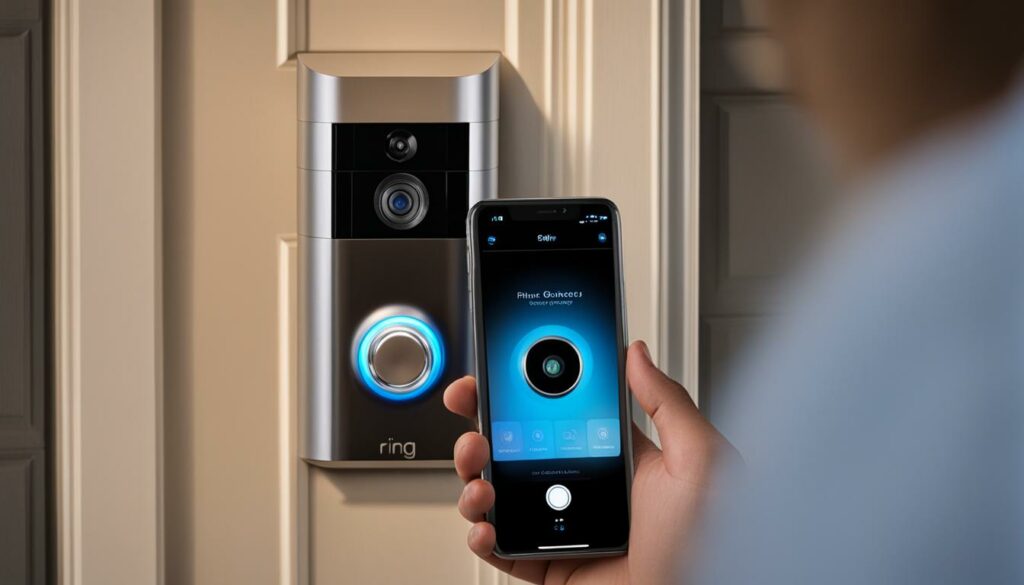 ring doorbell app control