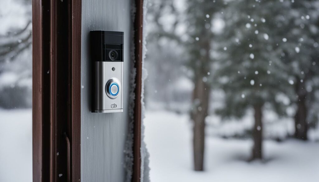 ring doorbell operation in freezing temperatures